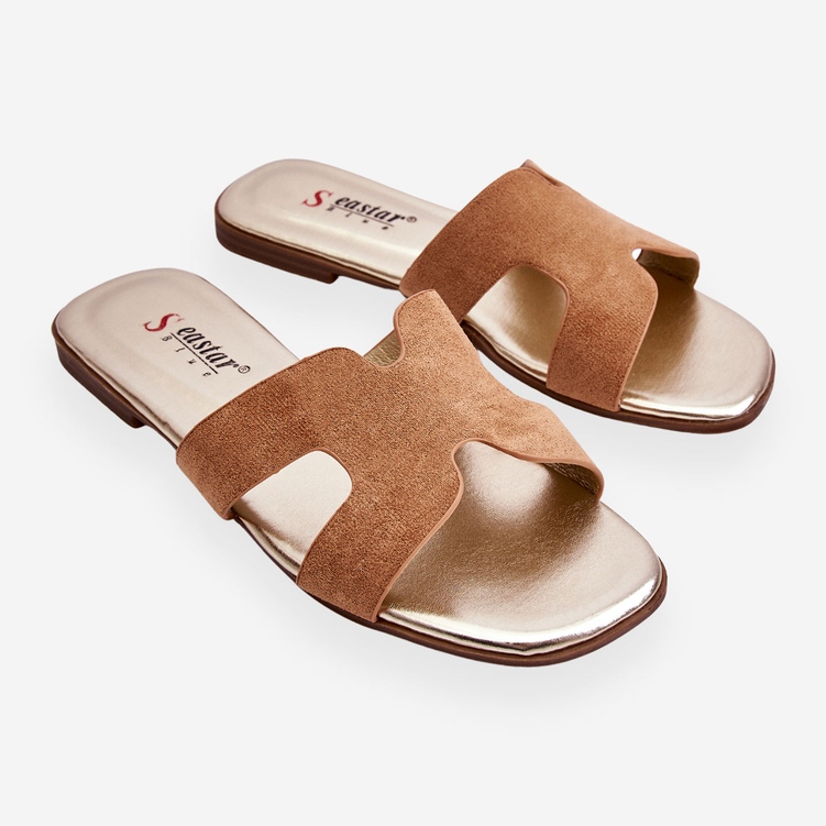 Seastar Pantuflas Clásicas Mujer Ante Beige Evana 1