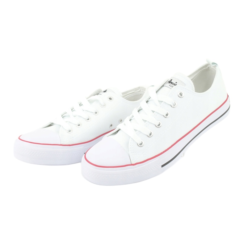 American Club Zapatos deportivos American LH36 para hombre blanco 2