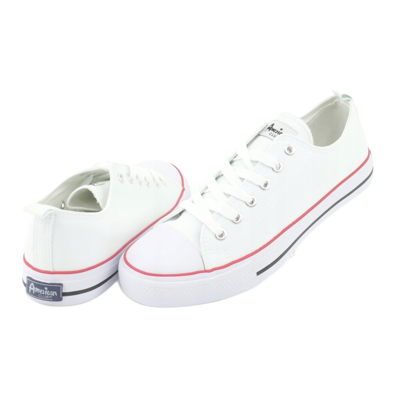 American Club Zapatos deportivos American LH36 para hombre blanco 3