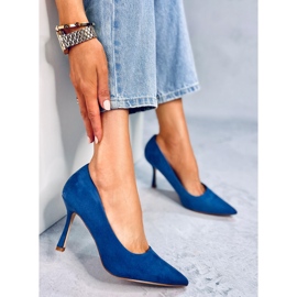 Stilettos mujer Giorgia Blue ante azul 3
