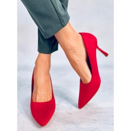 Stilettos mujer Giorgia Red ante rojo 4