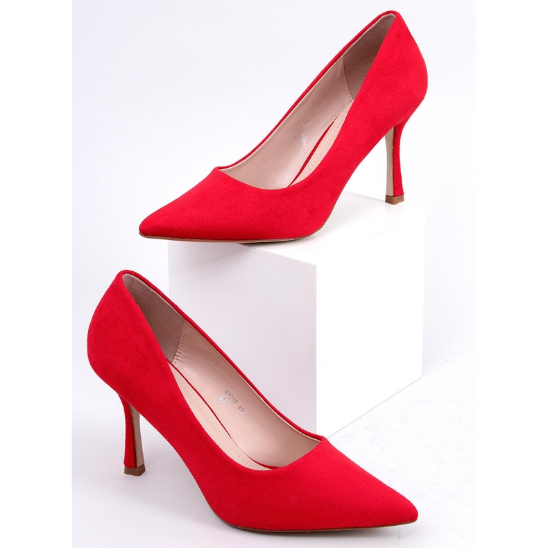 Stilettos mujer Giorgia Red ante rojo 1