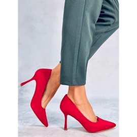 Stilettos mujer Giorgia Red ante rojo 3