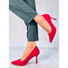 Stilettos mujer Giorgia Red ante rojo 5