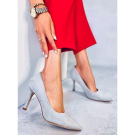 Stilettos mujer Giorgia Grey ante gris 5
