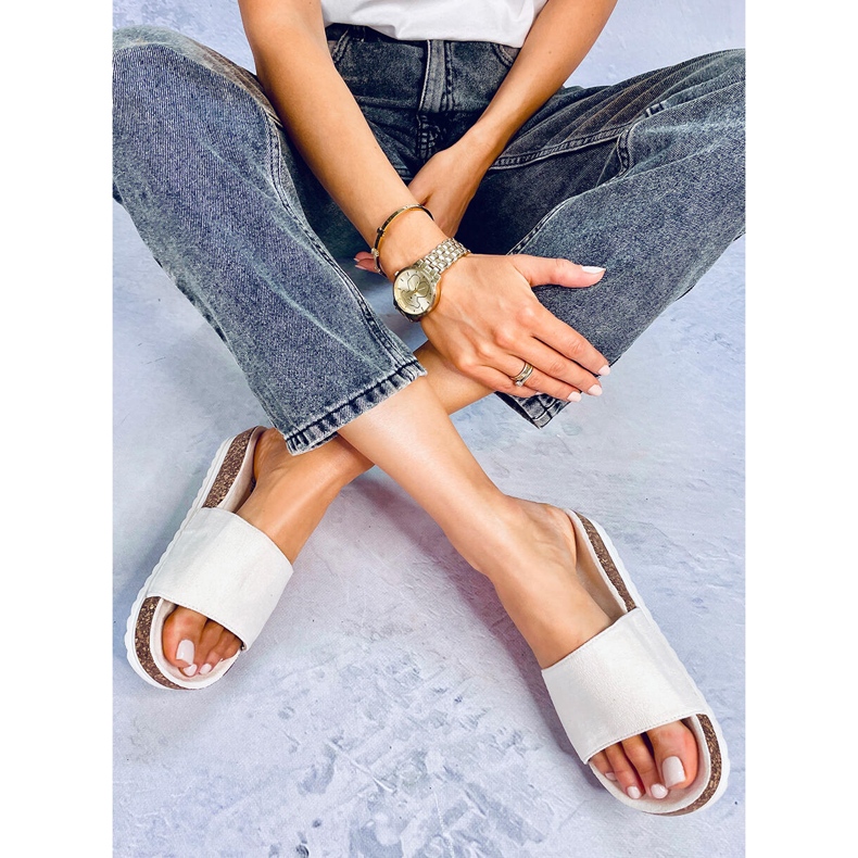 Zapatillas de casa de corcho para mujer Stoner Beige 2