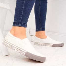 Deportivas de textil slip on blanco Big Star HH274007 5