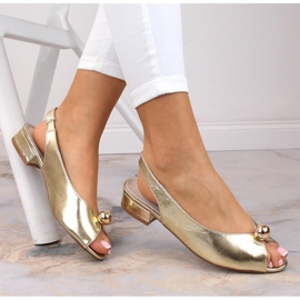 Sandalias mujer planas metalizadas doradas T.Sokolski L23-435 dorado 3