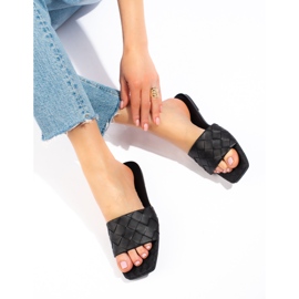 Goodin Pantuflas Piel Eco Negra negro 3