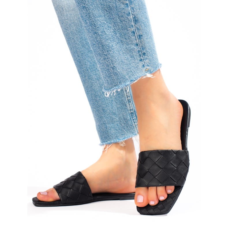 Goodin Pantuflas Piel Eco Negra negro 1