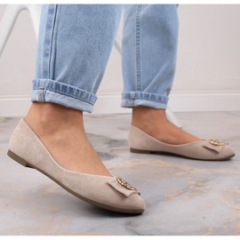 Bailarinas mujer ante beige tacón bajo Potocki BB23004 3