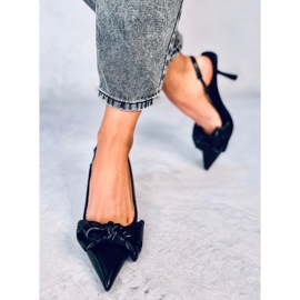BM Zapatos de tacón abierto de Deluna Black negro 1