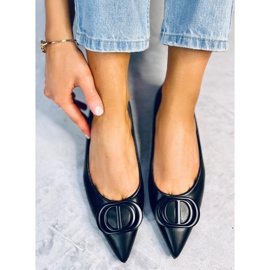 Bailarinas negras con punta de almendra Falana negro 3