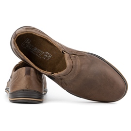 Polbut Zapatos Brogues para Hombre, Piel 362 Marrón 4