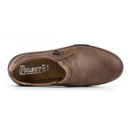 Polbut Zapatos Brogues para Hombre, Piel 362 Marrón 6