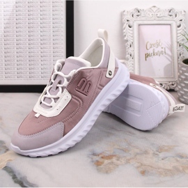 Bugatti Cómodas zapatillas deportivas de mujer en la plataforma Bagatti LL293057 rosado 7
