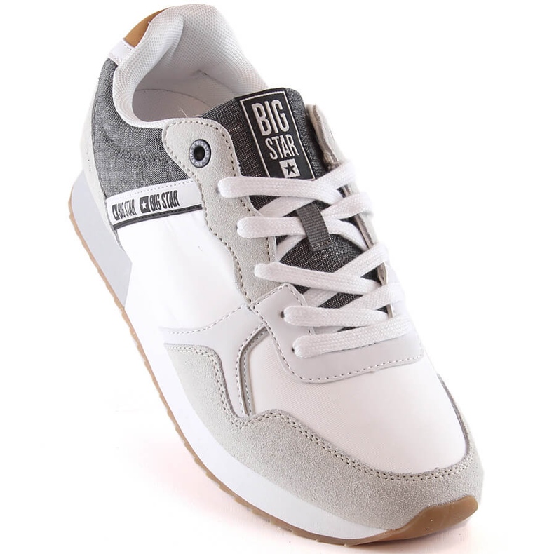 Deportivas hombre piel cómodas blancas Big Star JJ174144 blanco 1