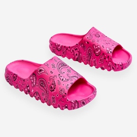 Zapatillas de mujer de moda en una plataforma masiva lorette fucsia rosado 2
