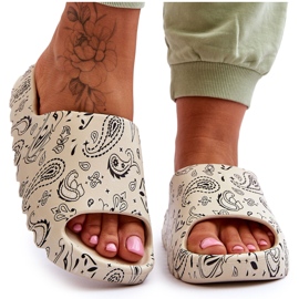 PS1 Zapatillas de mujer de moda en una plataforma masiva beige lorette 9
