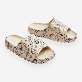 PS1 Zapatillas de mujer de moda en una plataforma masiva beige lorette 2