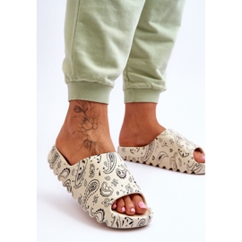 PS1 Zapatillas de mujer de moda en una plataforma masiva beige lorette 5