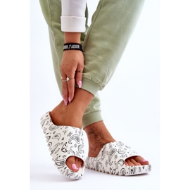 PS1 Zapatillas de mujer de moda en una plataforma masiva Lorette blanco 3