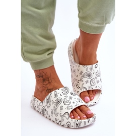 PS1 Zapatillas de mujer de moda en una plataforma masiva Lorette blanco 5