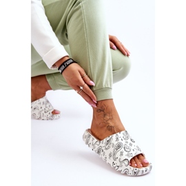 PS1 Zapatillas de mujer de moda en una plataforma masiva Lorette blanco 7