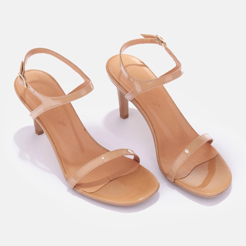 Marco Shoes Sandalias de tacón marrón 1