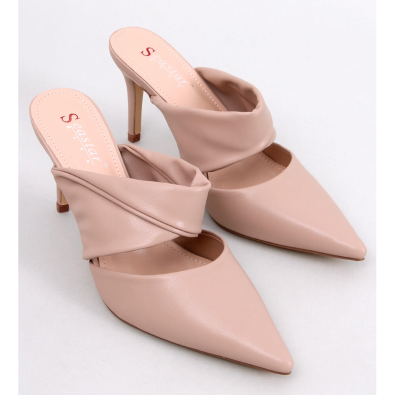 Sandalias con tacón de aguja Khaki de Charisse beige 1