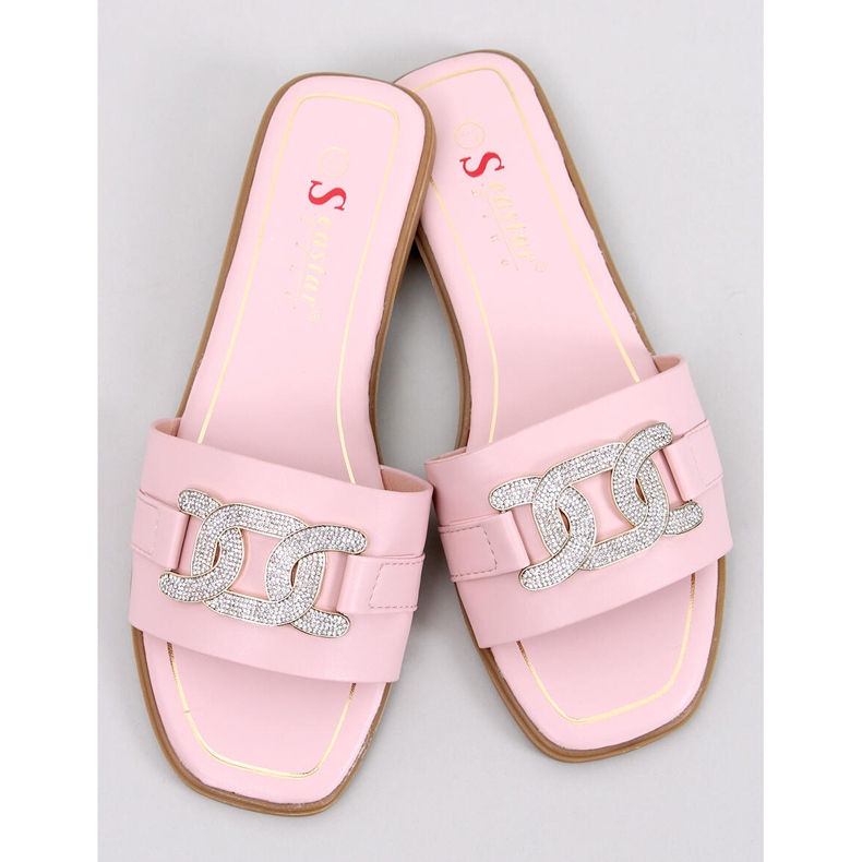 BM Chanclas Mille Pink con circonitas cúbicas rosado 1