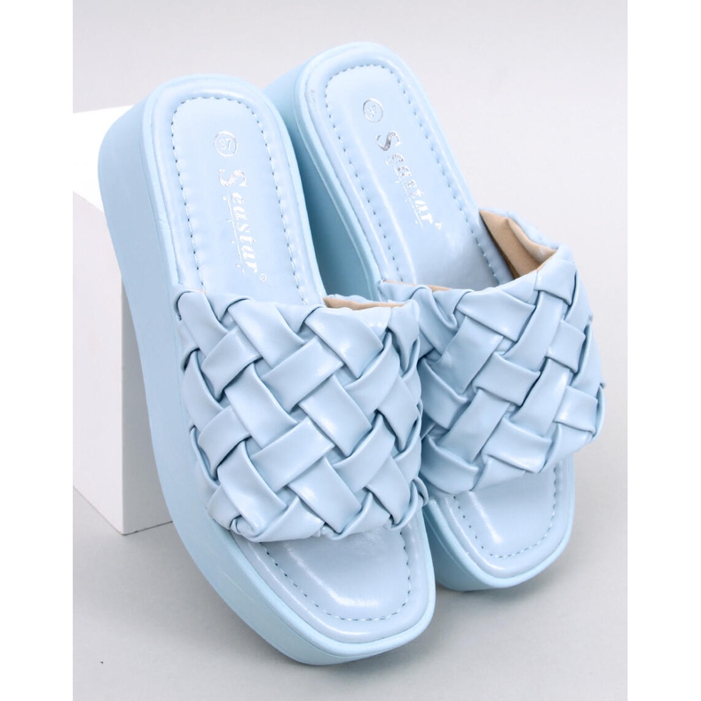 BM Sandalias cuña Inaba Azul 1