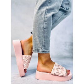 Sandalias Cuña Inaba Rosa rosado 5