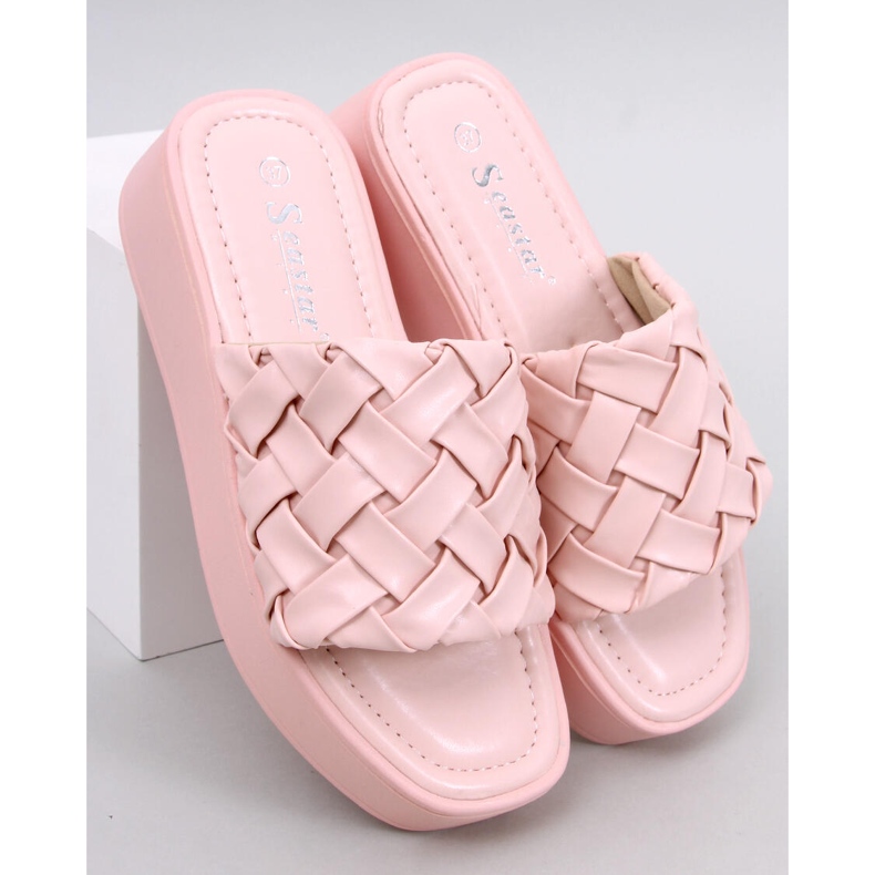 Sandalias Cuña Inaba Rosa 1