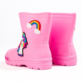 Shelovet botas de lluvia bajas para niñas, rosa claro rosado 1 Shelovet botas de lluvia bajas para niñas, rosa claro rosado 1