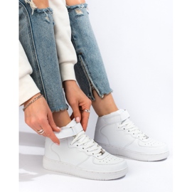 Deportivas altas Shelovet blancas para mujer blanco 1