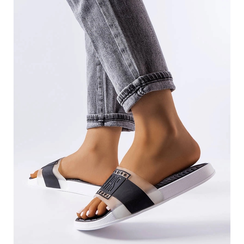 Zapatillas de goma negras de París negro 1