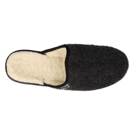 Zapatillas de hombre Dr.ORTO Befado de pu 000M326 negro, con aislamiento de lana de oveja 2