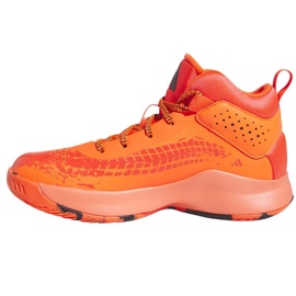 Zapatillas de baloncesto adidas Cross Em Up 5 K Wide Jr HQ8494 naranja naranjas y rojos 1