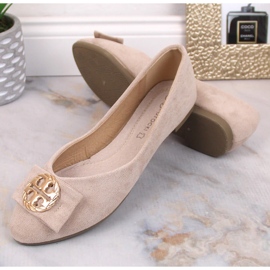 Bailarinas mujer ante beige tacón bajo Potocki BB23004 8