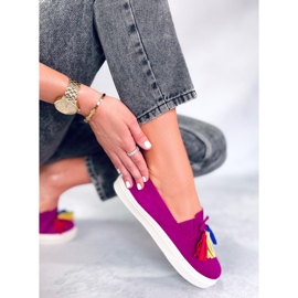 Salma Deportiva primavera fucsia con borlas rosado 4