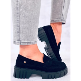 Mocasines con plataforma de Chandra Black negro 5