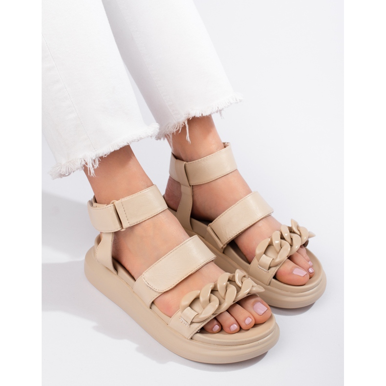 Sandalias LA.FI de moda beige 1
