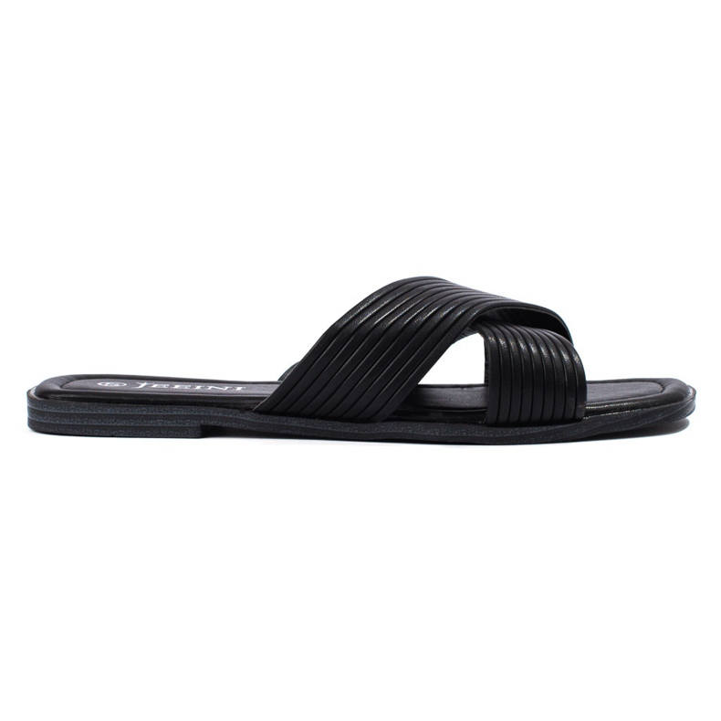 TRENDI Cómodas chanclas clásicas negro 2
