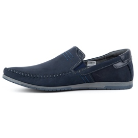 KOMODO Mocasines hombre piel 876 azul marino 1
