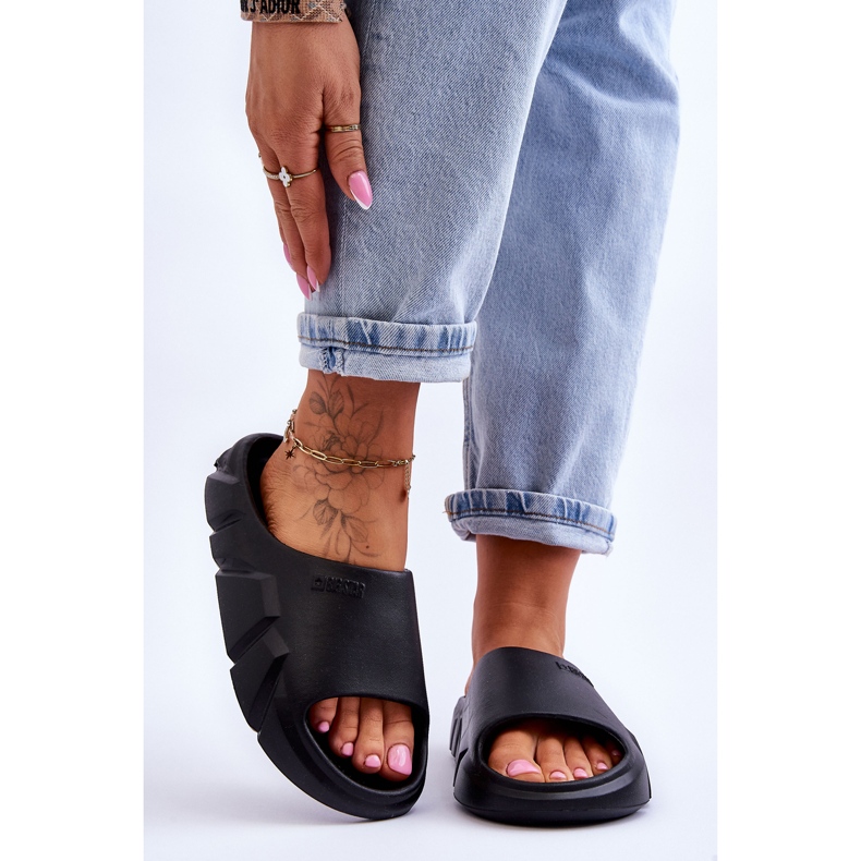 Pantuflas Big Star de espuma ligera para mujer LL274594 Negro 2