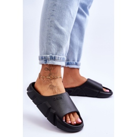 Pantuflas Big Star de espuma ligera para mujer LL274594 Negro 4