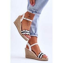 Sandalias Mujer Cuña Cómodas Big Star LL274878 Blanco 5