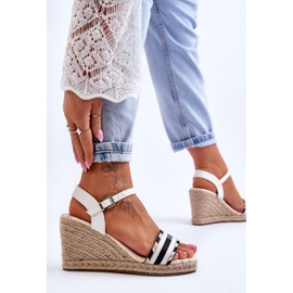 Sandalias Mujer Cuña Cómodas Big Star LL274878 Blanco 4