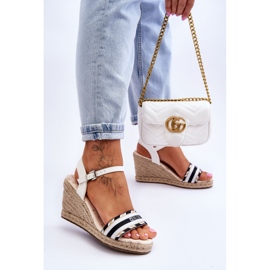Sandalias Mujer Cuña Cómodas Big Star LL274878 Blanco 3